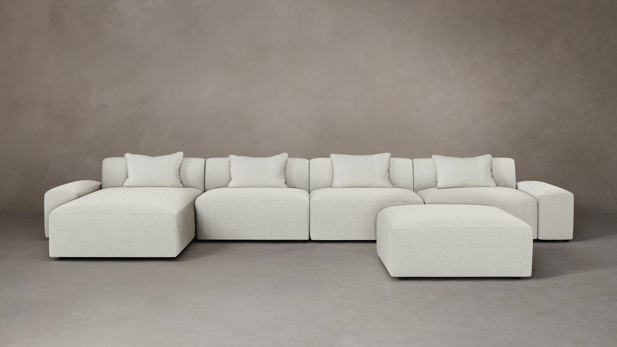 The Breuer Modular Sectional - Performance Textural Weave Wisp