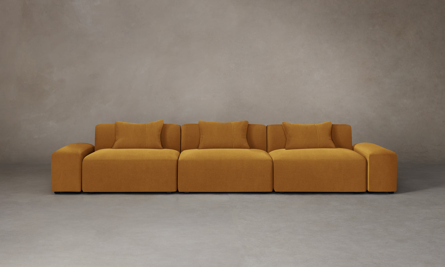 The Breuer Modular Sofa - Mohair Amber