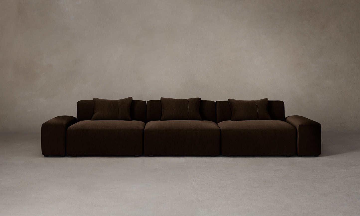 The Breuer Modular Sofa - Mohair Chocolate