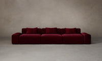 The Breuer Modular Sectional - Mohair Crimson