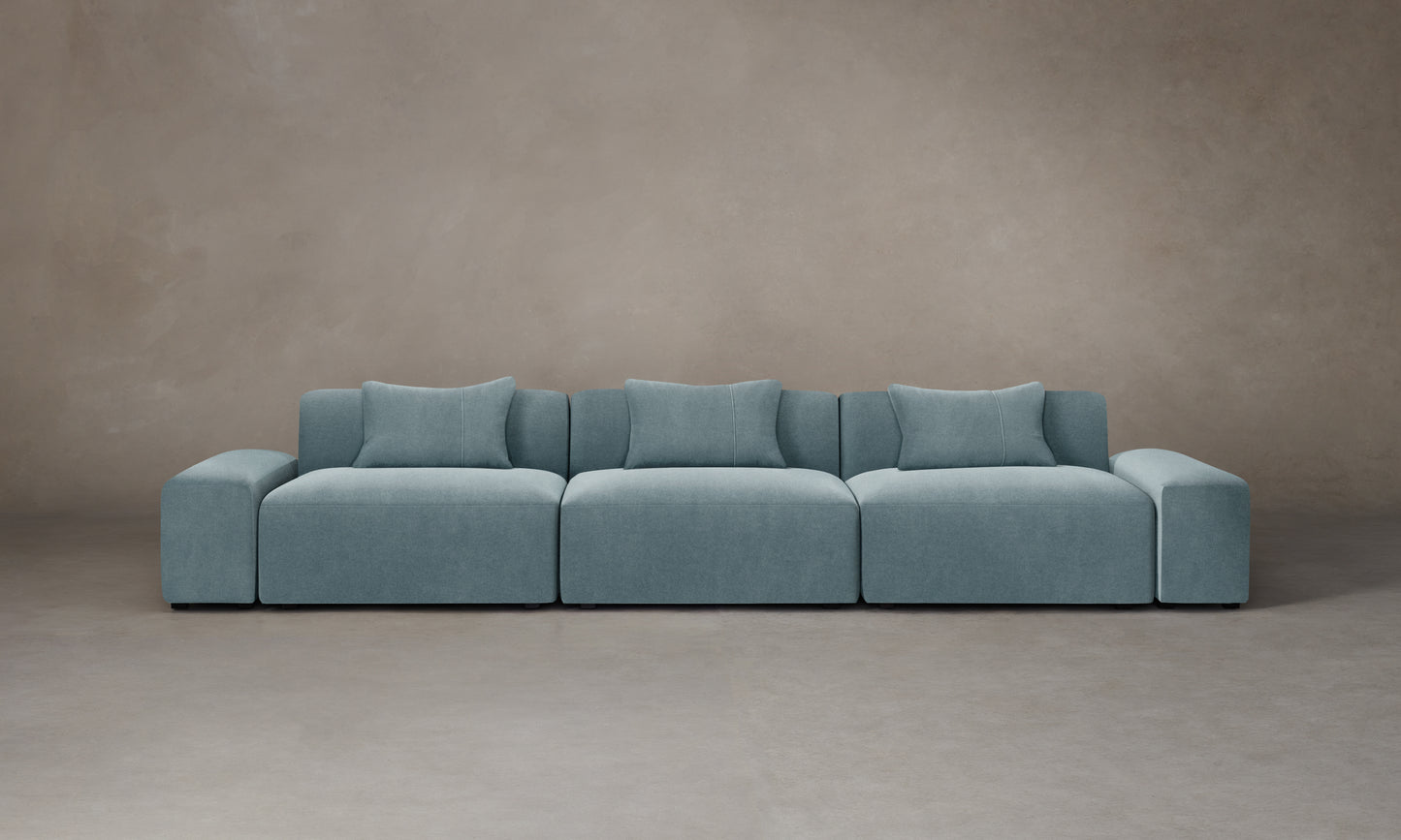 The Breuer Modular Sofa - Mohair Slate Blue