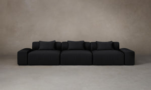 The Breuer Modular Sofa - Pebbled Leather Ink