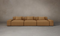 The Breuer Modular Sofa - Pebbled Leather Latte