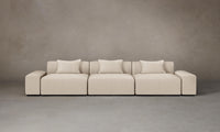 The Breuer Modular Sofa - Pebbled Leather Stone