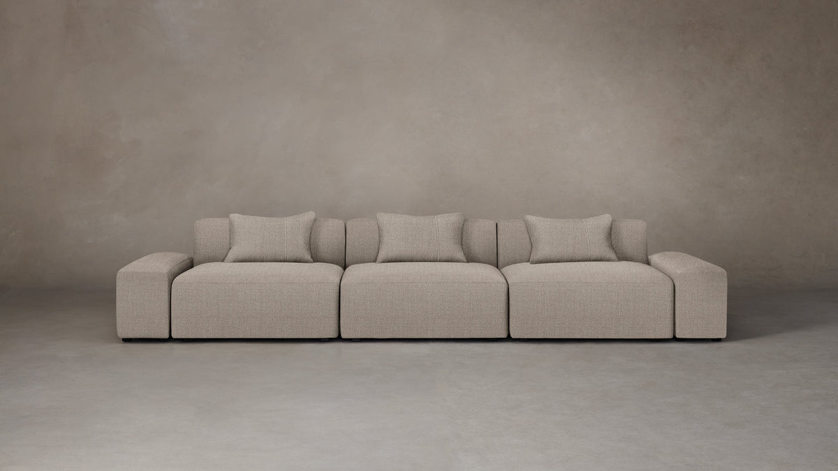 The Breuer Modular Sofa - Performance Textural Weave Earthen