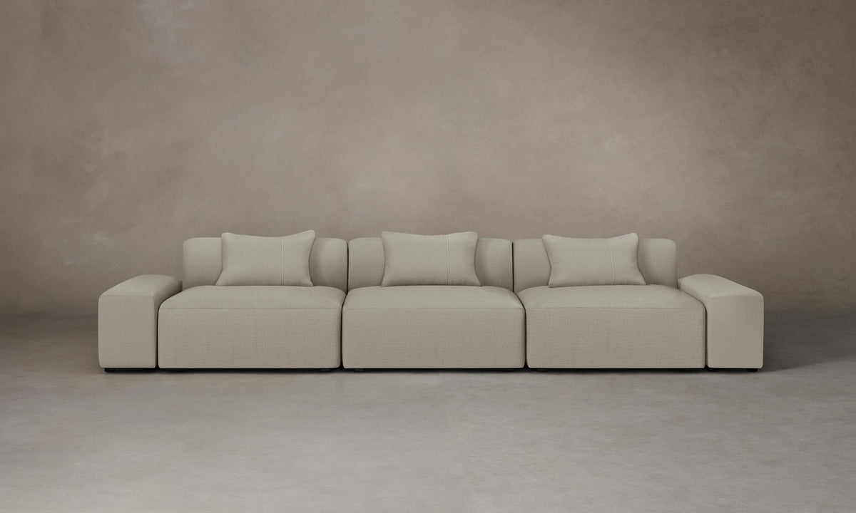 The Breuer Modular Sofa - Performance Linen Weave Beige