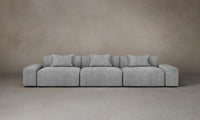 The Breuer Modular Sectional - Performance Textured Tweed Alpine