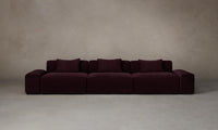 The Breuer Modular Sectional - Performance Velvet Merlot