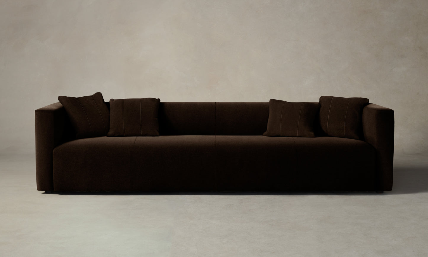 The Breuer Sofa - Mohair Chocolate