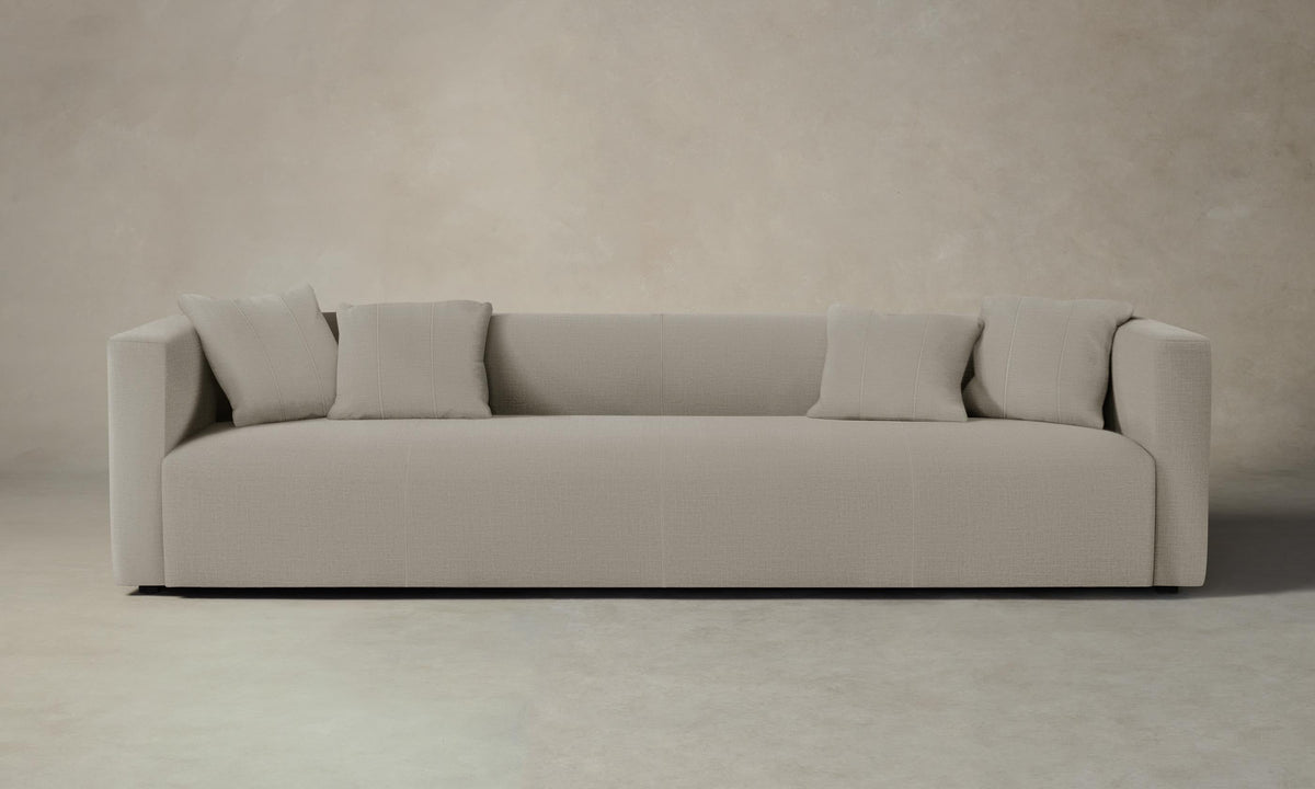 The Breuer Sofa - Performance Linen Weave Beige