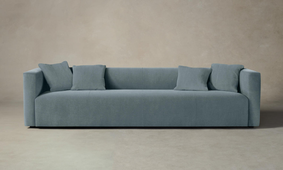 The Breuer Sofa - Performance Velvet Sky
