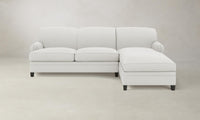 The Carmine Sectional - Belgian Linen Egret