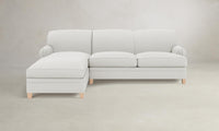 The Carmine Sectional - Belgian Linen Egret