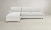 The Carmine Sectional - Belgian Linen Egret