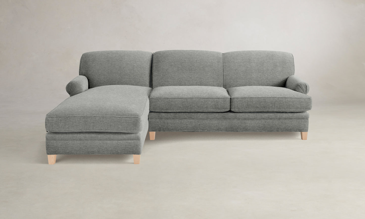 The Carmine Sectional - Merino Granite