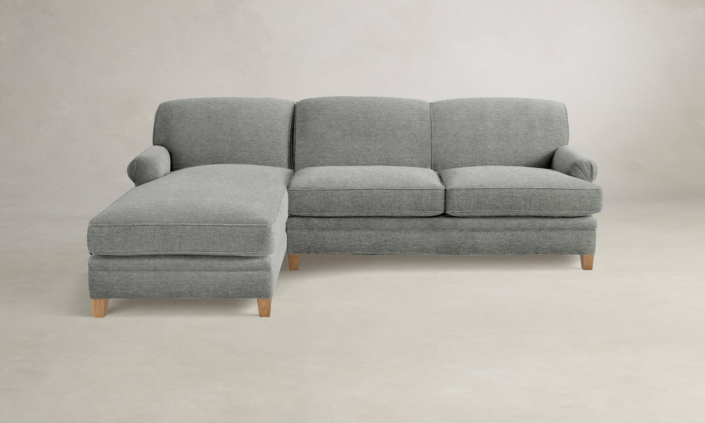 The Carmine Sectional - Merino Granite