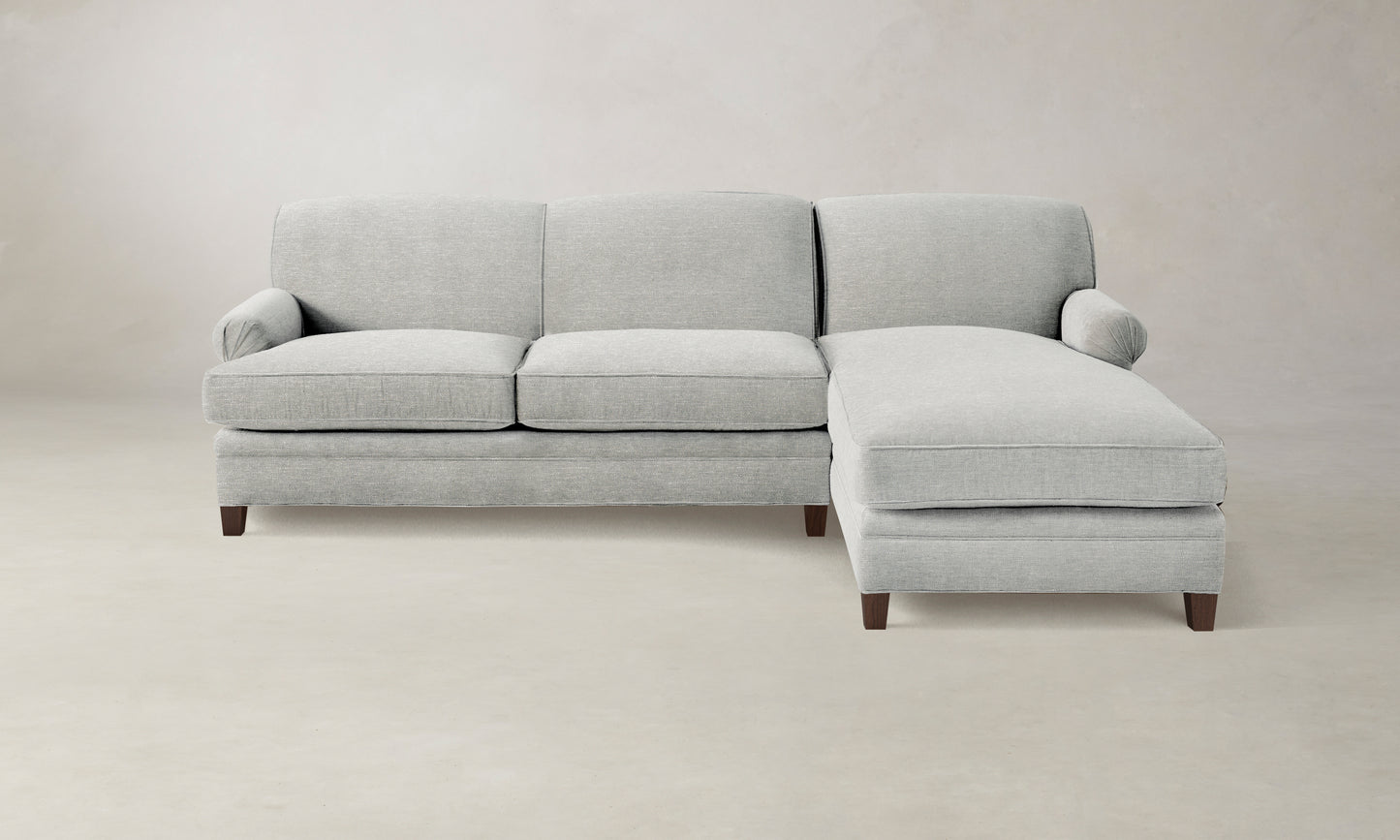 The Carmine Sectional - Merino Heather Grey