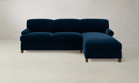 The Carmine Sectional - Mohair Admiral