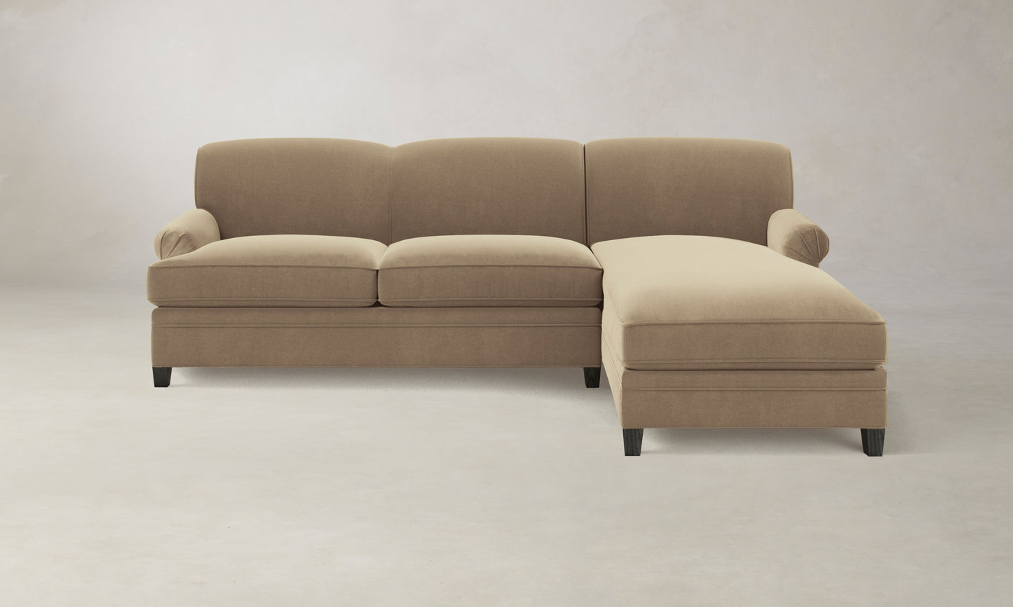 The Carmine Sectional - Mohair Almond