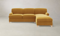 The Carmine Sectional - Mohair Amber