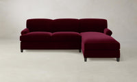 The Carmine Sectional - Mohair Crimson