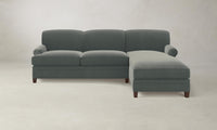 The Carmine Sectional - Mohair Fog