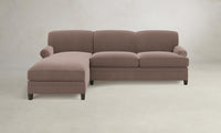 The Carmine Sectional - Mohair Peony