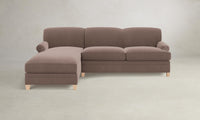 The Carmine Sectional - Mohair Peony