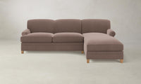 The Carmine Sectional - Mohair Peony