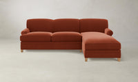 The Carmine Sectional - Mohair Spice