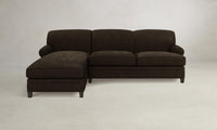 The Carmine Sectional - Nubuck Leather Espresso