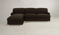 The Carmine Sectional - Nubuck Leather Espresso