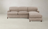 The Carmine Sectional - Nubuck Leather Fawn