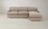 The Carmine Sectional - Nubuck Leather Fawn