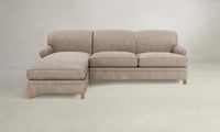 The Carmine Sectional - Nubuck Leather Fawn