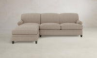 The Carmine Sectional - Performance Basketweave Malt