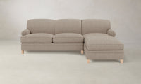 The Carmine Sectional - Performance Basketweave Malt