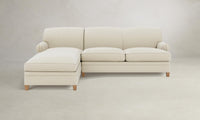 The Carmine Sectional - Performance Linen Weave Prairie