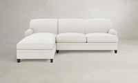 The Carmine Sectional - Performance Linen Weave Flour