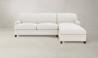 The Carmine Sectional - Performance Linen Weave Flour