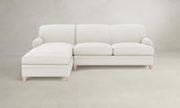 The Carmine Sectional - Performance Linen Weave Flour