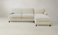 The Carmine Sectional - Performance Mélange Weave Shell