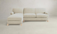 The Carmine Sectional - Performance Mélange Weave Shell