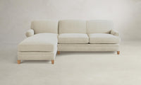 The Carmine Sectional - Performance Mélange Weave Shell