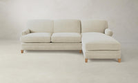 The Carmine Sectional - Performance Mélange Weave Shell