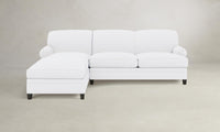 The Carmine Sectional - Performance Linen Weave Pure White