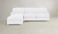 The Carmine Sectional - Performance Linen Weave Pure White