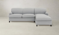 The Carmine Sectional - Performance Linen Weave Cloud