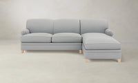 The Carmine Sectional - Performance Linen Weave Cloud