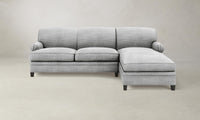 The Carmine Sectional - Performance Textured Tweed Alpine